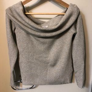 NEW WITH TAG: CLUB MONACO OFF SHOULDER SWEATER